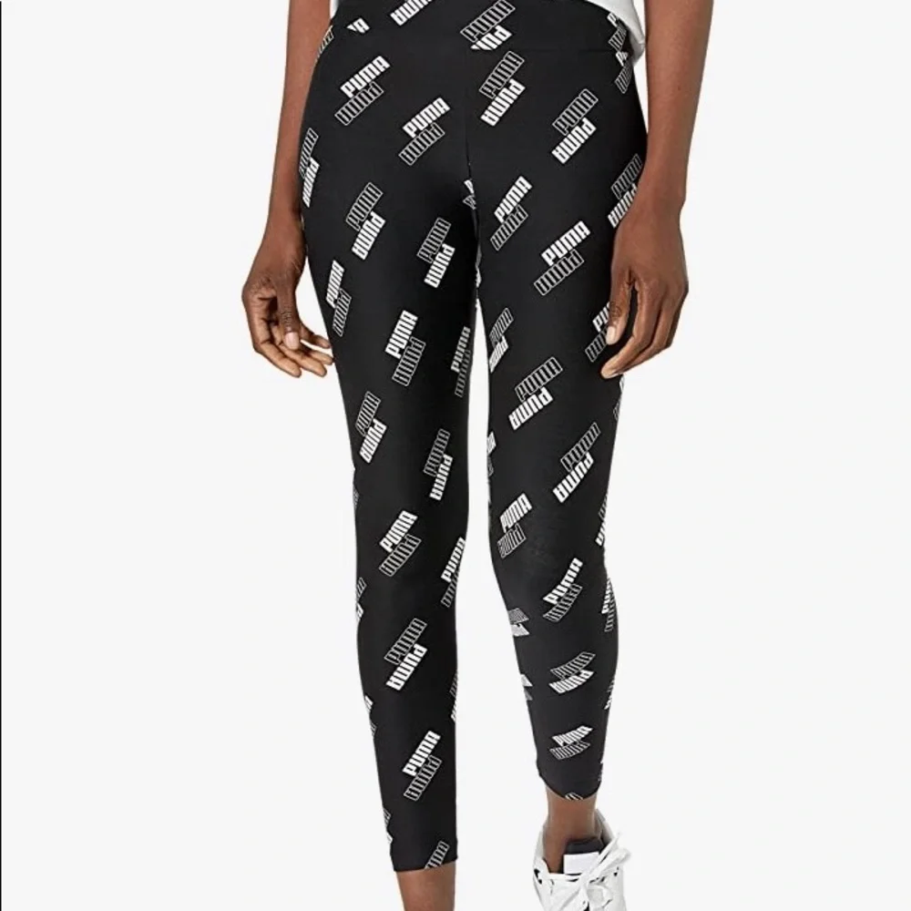 Puma Women’s Power High Waist Leggings & Puma Cropped Short Sleeve Tee - Picture 6 of 9